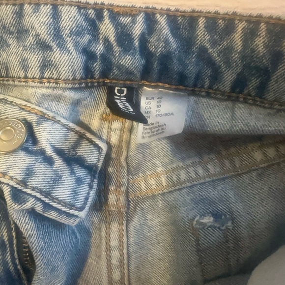 wide leg jeans from h&m size 10! very good quality and my fav jeans ever - Picture 3 of 5